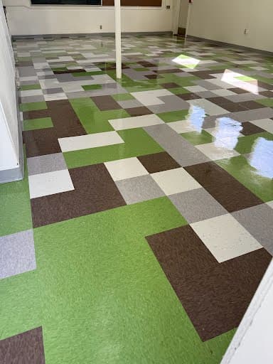 Block floor cleaning